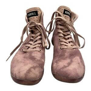 NOBULL Outwork High Top Sneakers Trainers Tie Dye Dusty Rose Unisex M8.5 W10